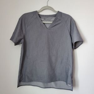 Figs Oversize Grey Scrub Top Size S
